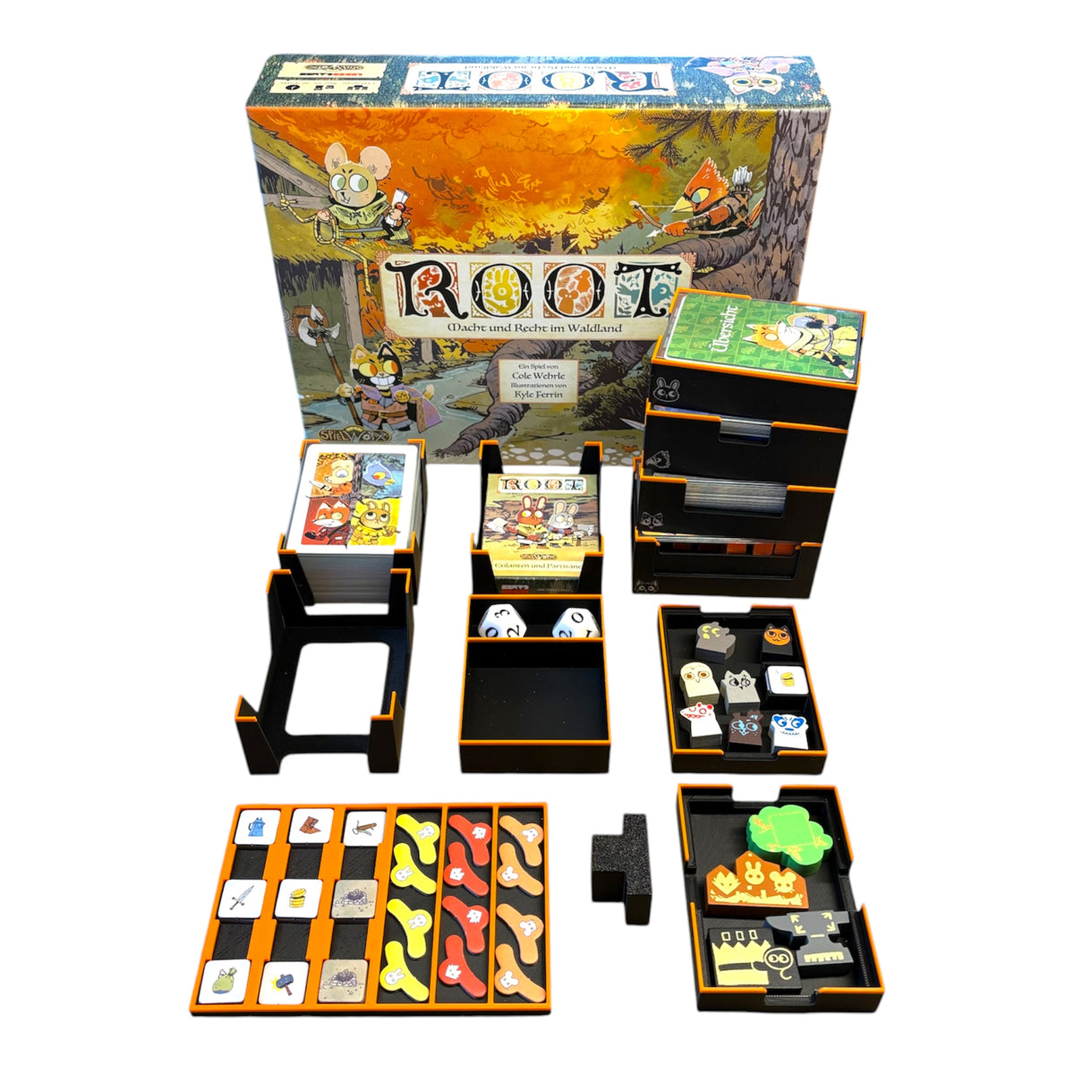 Root Brettspiel Inlay alle Teile 