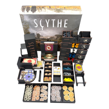 Scythe Insert Übersicht – 31-teiliger Organizer für Brettspiele